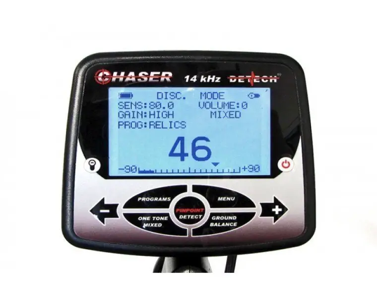 Detech Chaser Türkçe Menülü Define Dedektörü (9" Ultimate Başlıklı, 14 kHz) Detech