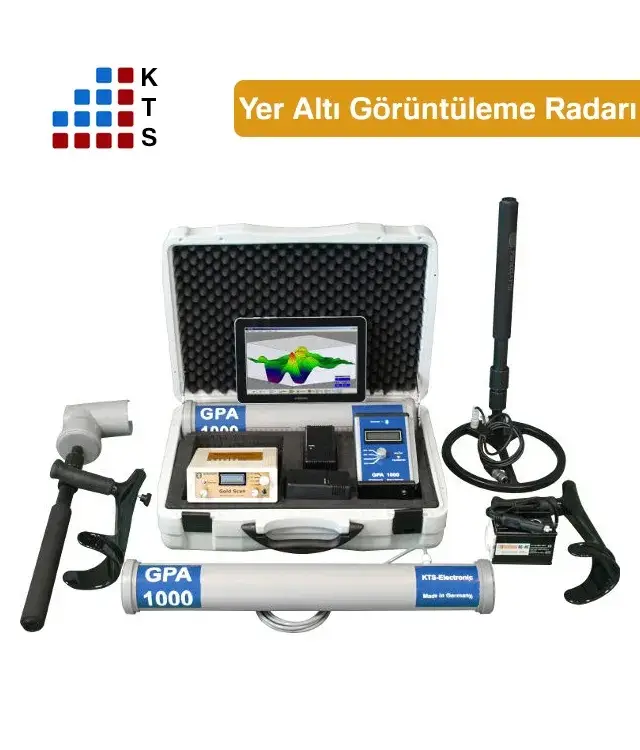 KTS GPA 1000 Yer Altı Görüntüleme Sistemi (GPA Yer Tarama + 3D Görüntüleme, Boşluk ve Yapı Tespiti, 5 Renkli Analiz, 12 m'ye Kadar) KTS Dedektör
