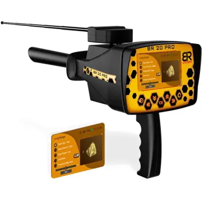 BR Detector BR20 Pro Uzun Menzilli Altın ve Metal Arama Cihazı (Uzun Menzil Bulucu, Sinyal Filtreleme, Çok Dilli)