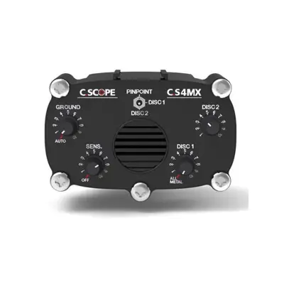 C.Scope CS4MXi VLF Metal Dedektörü (17 kHz, Motion, Çift Kanallı Ayrım, Otomatik Zemin Dışlama, 20x28 cm Başlık)