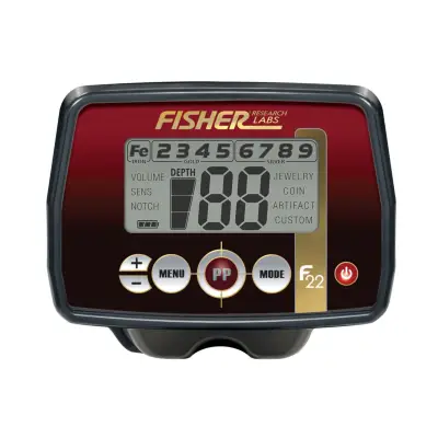 Fisher F22 Hava Koşullarına Dayanıklı Define Dedektörü (22 cm Konsantrik Eliptik Başlıklı)