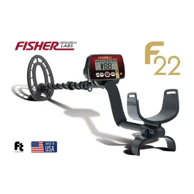 Fisher F22 Hava Koşullarına Dayanıklı Define Dedektörü (22 cm Konsantrik Eliptik Başlıklı) görsel 2