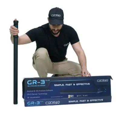Groundtech GR-3 Plus Çift Sensörlü Kompakt 3D Yer Altı Görüntüleme Cihazı (Conrad, 7 m, Türkçe) görsel 2