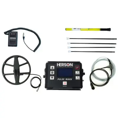 Herson Pulse Maxx Profesyonel Pulse İndüksiyon (PI) Derin Metal Dedektörü (Manuel Ground Balans, İletkenlik Göstergesi, 32 cm + 125 cm Uçurtma Başlık) görsel 3