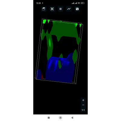 Hira Dedektör GTR Strong Ultra Android Elektromanyetik 3D Yer Altı Görüntüleme Cihazı (Güçlendirilmiş Sensör, Gerçek Zamanlı 3D, Voxler/Surfer Uyumlu) görsel 3