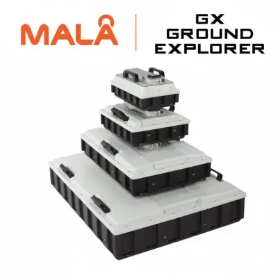 Mala GPR Ground Explorer GX HDR Çok Antenli Profesyonel Yer Radarı (80/160/450 MHz, Wi-Fi, Push/Pull)