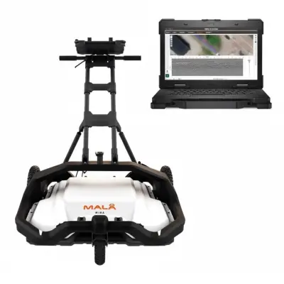Mala GPR MIRA Compact Çok Kanallı 3D Yer Radarı (GPR, 500 MHz, Tek Geçişli Haritalama) görsel 4