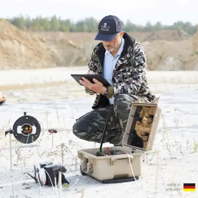 OKM GeoSeeker Jeoelektrik Su ve Boşluk Dedektörü (Özdirenç Ölçümü, 250 m Derinliğe Kadar, Android Tablet) görsel 3