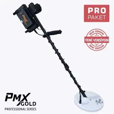 PMX Gold Profesyonel Altın ve Define Dedektörü - Pro Paket (DPI Pulse İndüksiyon, Uçurtma + 11" Mono + 11" DD Başlık)