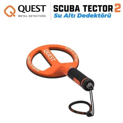Quest Scuba Tector 2 Su Altı Dedektörü (60 m Su Geçirmez, PI, Turuncu) görsel 2