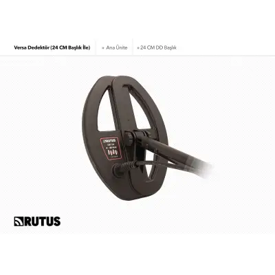 Rutus Versa Su Geçirmez Çoklu Frekans Dedektörü (24 cm DD Başlıklı, 2,5 m) görsel 3