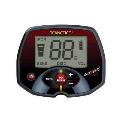 Teknetics EuroTek Pro Dedektör (8" Konsantrik Başlıklı, Gelişmiş Demir Ayrımı)