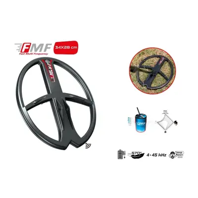 XP Deus 2 Su Geçirmez Dedektör (Ana Ünite ve 34x28 cm FMF Başlık, Xtrem Hunter Uyumlu) görsel 3