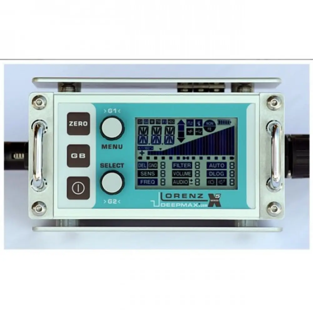 Lorenz Deepmax X5 Derin Pulse (PI) Metal Dedektörü (Pulse GBS, DD + 1x1m Kare Başlık, Metal Sınıflandırma, Otomatik Zemin Dengesi) Lorenz Deepmax