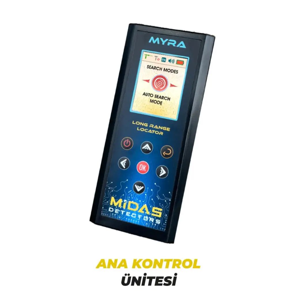 Midas Myra Elektronik Uzun Menzilli Alan Tarama Cihazı - Standart Paket (Mikroçip İşlemcili, 3 Mod) Midas Detectors