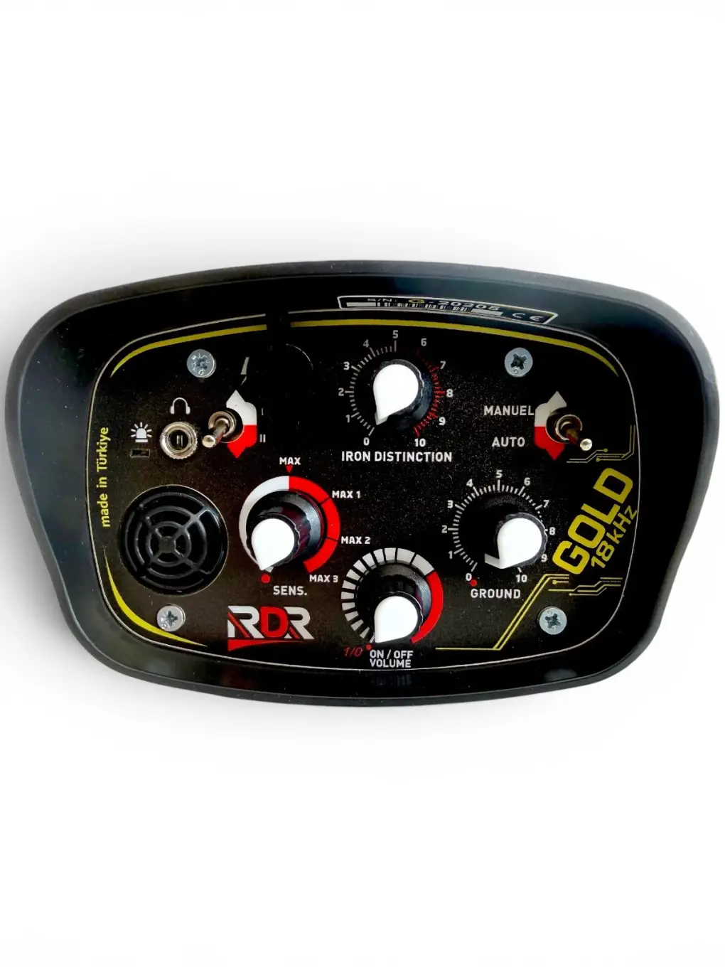 RDR Gold Altın Arama Metal Dedektörü (18 kHz, 27 cm Başlıklı Paket, Küçük Altın Hassasiyeti) RDR