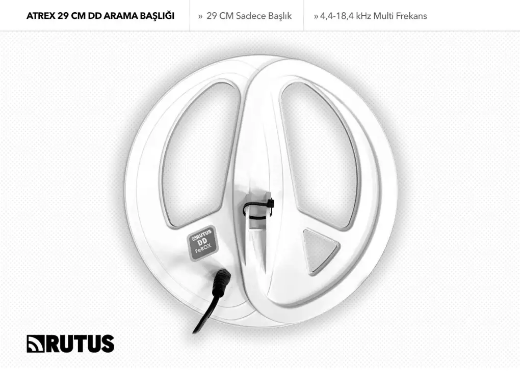 Rutus Atrex 29CM DD Beyaz Arama Başlığı (Sadece Başlık) Rutus