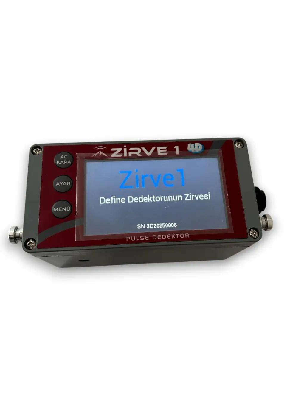 Zirve 1 4D Pulse Dedektör (Pulse İndüksiyon + Yer Altı Görüntüleme, 3D/4D Haritalama, Derinlik ve Boyut Analizi) Zirve 1 Dedektör